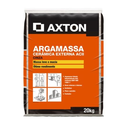 Argamassa ACII Interno e Externo 20kg Cinza Axton