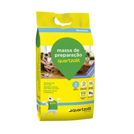 Argamassa Massa para Preparação Interno e Externo 10kg Cinza Quartzolit