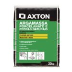 Argamassa Porcelanato Interno e Externo 20kg Branco Axton