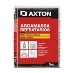 Argamassa Refratária Interno e Externo 5kg Cinza Axton
