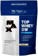 Max Titanium Top Whey 3W + Performance Refil 1 8Kg Baunilha V01