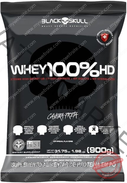 Refil Whey 100% Hd Cookies & Cream 900G, Black Skull