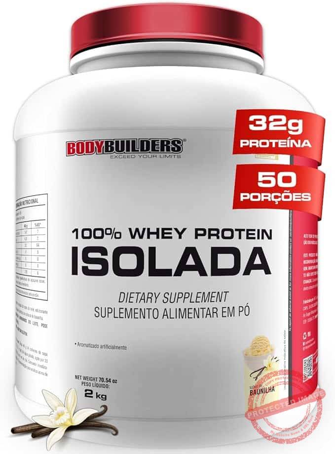 Whey Protein 100% Isolada Baunilha 2kg - Bodybuilders Whey Protein 100% Isolada Baunilha 2kg - Bodybuilders - Imagem 1