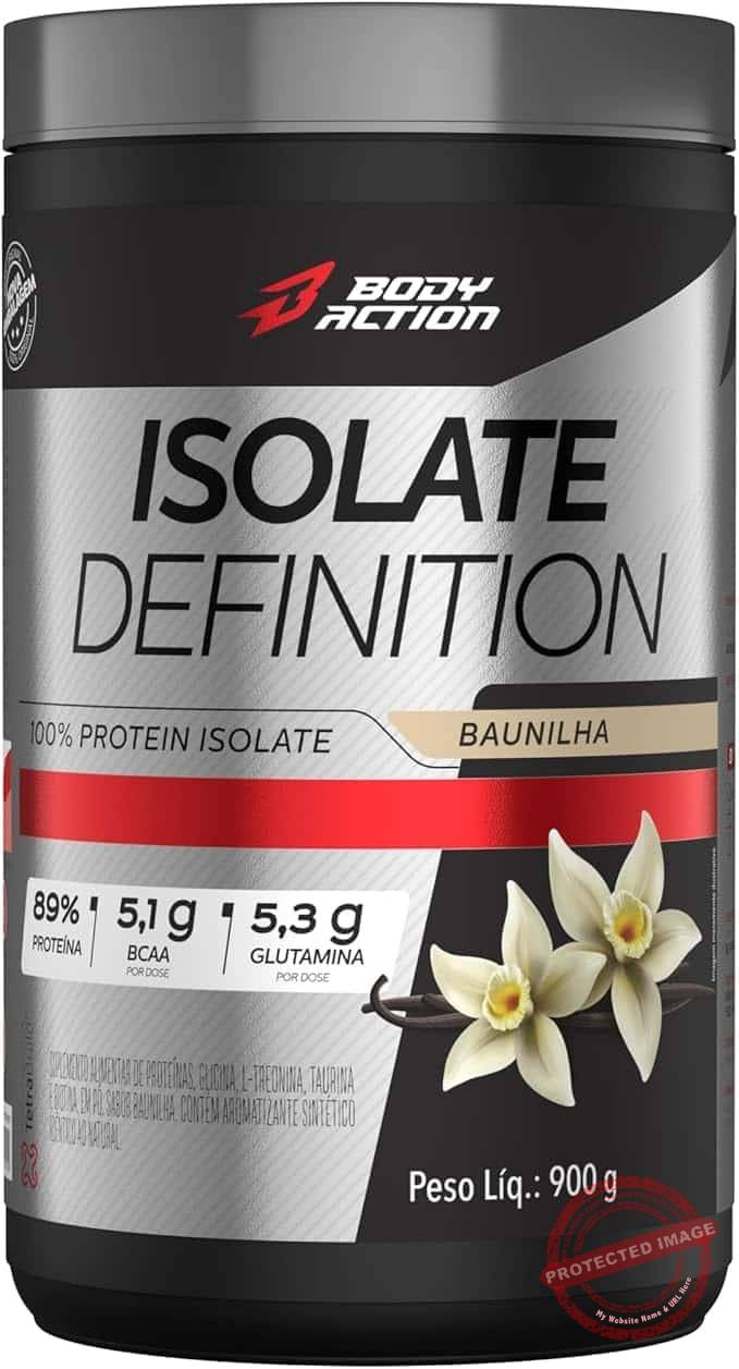 Whey Protein Isolado Isolate Definition 900g Sabor Baunilha Bodyaction Whey Protein Isolado Isolate Definition 900g Sabor Baunilha Bodyaction - Imagem 1