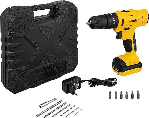 Parafusadeira-Furadeira-Com-Impacto-A-Bateria-12-V-Fonte-Bivolt-Automatica-Pfv-120i-Vonder.jpg Parafusadeira/Furadeira Com Impacto A Bateria, 12 V, Fonte Bivolt Automática, Pfv 120i Vonder. - Imagem 1